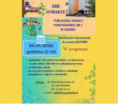 Serdecznie zapraszamy do naszej JEDYNKI 